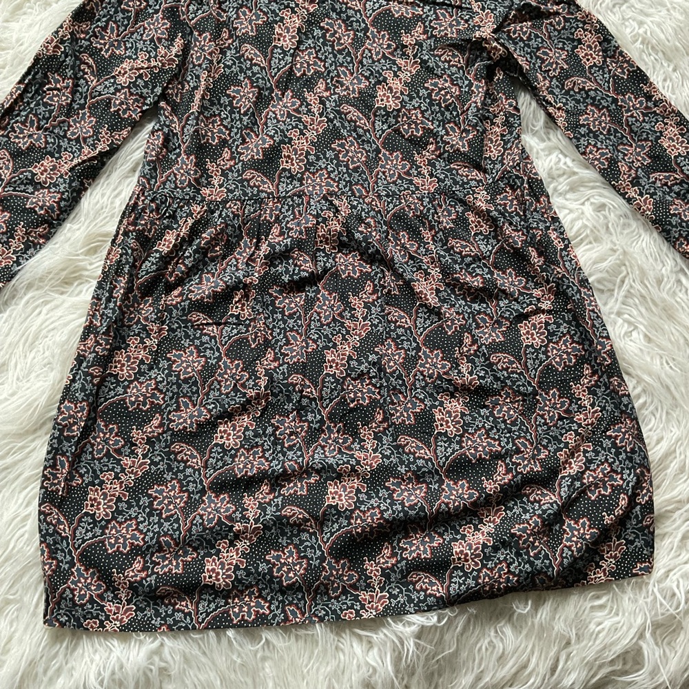Loft Floral‎ Paisley Smocked Neck Shift Dress - Picture 8 of 8